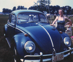 Mom and her Beetle